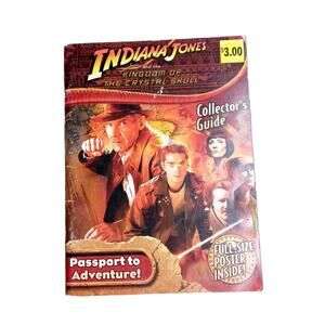 Indiana Jones & The Kingdom of the Crystal Skull Collector's Guide Book & Poster